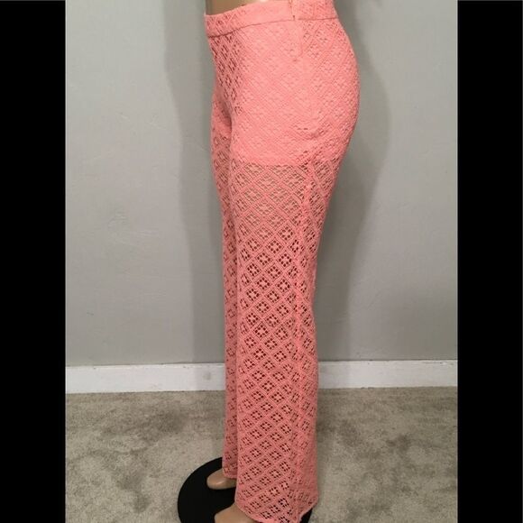 New Trina Turk Andria sheer crochet pant. - Picture 6 of 10